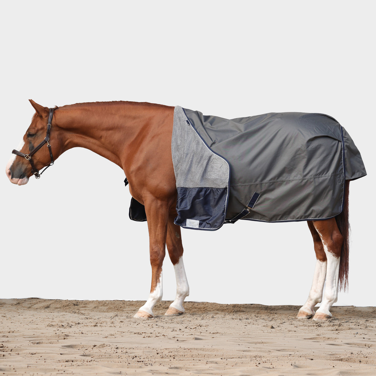 Dominick Cosy Outdoor Deken 150 g Grijs + gratis halsdeel