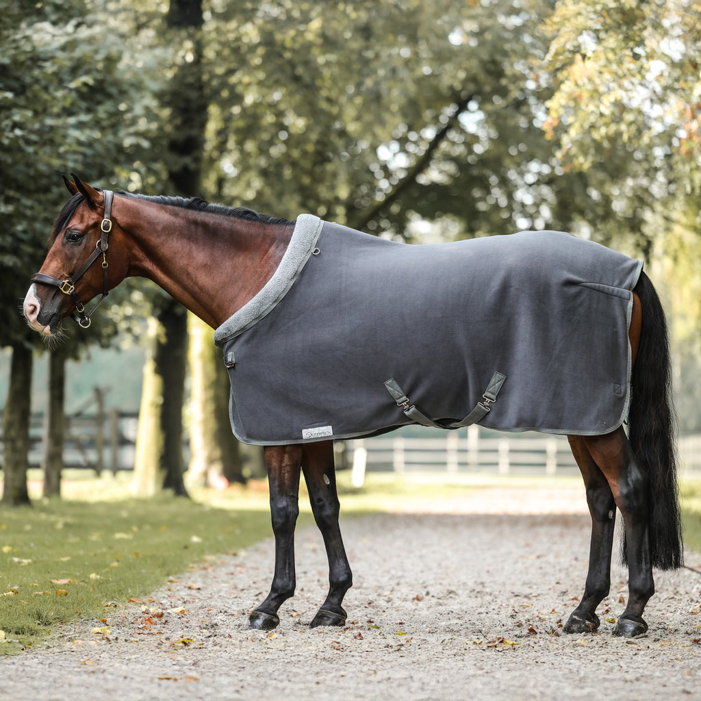 Dominick Cosy fleecedeken antraciet